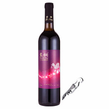 紫桐 红酒单支装 甜型葡萄酒 晚收爱恋750ml*1支 赠海马刀