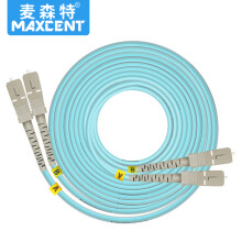 麦森特（MAXCENT）光纤跳线SC-SC 15米OM3多模双芯万兆工业电信级
