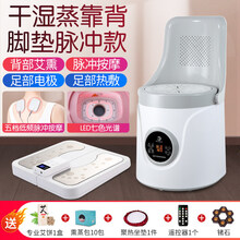 坐灸仪艾灸家用仪器宫寒熏蒸仪艾灸凳椅子坐垫臀部妇科靠背熏蒸桶 【干湿两用】灰色靠背脚垫脉冲款