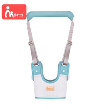 天才一叮（Tiancaiyiding）宝宝学步带婴儿防走失婴幼儿学走路安全防勒防摔牵引带夏季薄款透气 08学步带-独立上身-艾青色-网款 均码