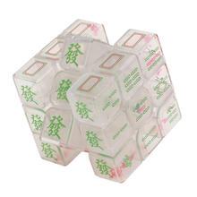 zcube透明魔方3阶光面顺滑比赛初学者专用三阶异形魔方益智玩具 透明麻江魔方