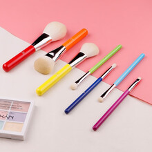 3CE 彩虹7支化妆刷套装粉底刷子眼影刷散粉刷腮红刷面膜刷美彩妆口红刷高光刷遮瑕刷粉底液刷鼻影刷 彩虹套刷配桶
