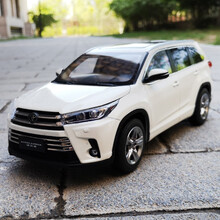 2015款广汽丰田原厂 1:18 汉兰达 TOYOTA 合金汽车模型 2018款 新汉兰达收藏车模 2018 新款 汉兰达 白色