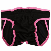 大狗狗生理裤女大型犬柯基宠物月经裤小母狗姨妈巾金毛卫生安全裤 黑色 L