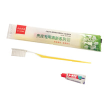 久洁（Jojell） 宾馆旅游酒店一次性洗漱用品牙刷牙膏套装牙具二合一套装（200套起售 宾馆专用牙具二合一
