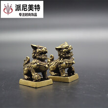 古玩杂项收藏仿古狮子印章狮子铜印章一对价格