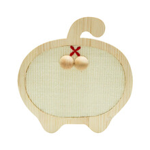 佩格小猫猫抓板 蛋蛋造型剑麻猫抓板 可贴玻璃 猫咪磨爪子猫玩具 小号蛋蛋款【29*30.5*1.5cm】