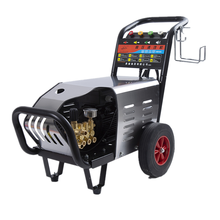 全铜2.2千瓦超高压水枪商用洗车机地面清洗机220v水泵家用洗车神器 3.0千瓦150公斤配10米钢丝管+长喷枪 标配