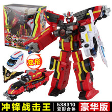2021新款巨神战击队3变形玩具冲锋旋天爆裂战机王金刚机器人 豪华版冲锋战击王