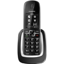 飞利浦数字无绳电话机座机 办公家用无线单机子母机 来电语音报号/来电显示/中文菜单 DCTG490 黑色子机