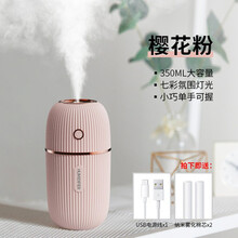 威乐星加湿器迷你桌面家用静音卧室孕妇婴儿可爱学生usb补水小型空气喷雾办公室空调房车载室内车载便携式 小M【粉色】
