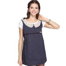 京东超市	
Temami防辐射服孕妇装马甲外穿大码孕妇防辐射衣服孕早中晚期上班防护服 藏青色(蕾丝领) L