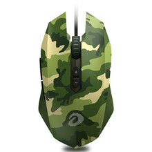 达尔优 EM915牧马人 电竞游戏 有线鼠标 LOL吃鸡CF （人体工学 电脑笔记本 宏辅助编程） 迷彩版【2代】