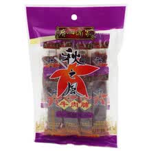 广州酒家 利口福 猪棒猪肉脯脯包装猪肉干牛肉干休闲办公零食 60g黑椒牛肉脯