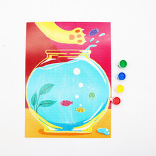 艺趣儿童DIY手指画颜料可水洗幼儿园宝宝绘画彩色涂鸦套装画3-6岁 野外捉虫记