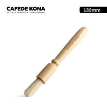 CAFEDE KONA原木 磨豆机清洁毛刷 清洁刷 咖啡机用 咖啡店刷子 木柄毛刷
