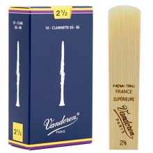 弯德林（Vandoren） 法国原装进口  单簧管哨片 黑管哨片 蓝盒 降B 弯得林 初学考级 古典 2.5号一片