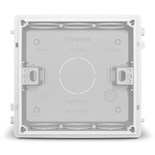 罗格朗（LEGRAND）电工电料暗盒86型开关插座接线盒 暗装底盒 白色单只