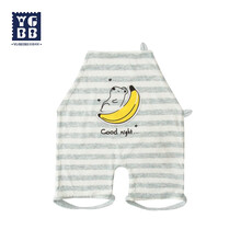 英格贝贝新生儿护肚脐围双层婴儿肚兜夏季儿童肚子防着凉宝宝裹腹肚围 04945X香蕉绿色 66建议身高62cm以下