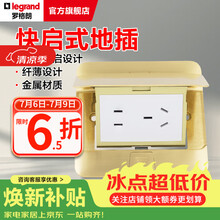 罗格朗（LEGRAND）电工电料五孔地插座隐藏式地插地板地面插座 快弹式铜面五孔插地脚插（不含底盒）