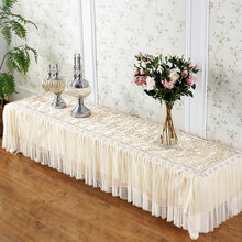 冰星梦冰星梦冰星梦电视柜罩蕾丝茶几布长方形电视柜桌布盖巾布艺鞋柜防尘罩套家用 花影扶疏家具罩 定制/平米(5天左右发货 不退不换)