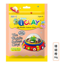 AMOS阿摩司韩国进口儿童超轻粘土套装DIY橡皮泥彩泥玩具 珊瑚橙