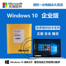 微软正版win10系统windows10企业版专业版SAC/LTSB/中英文/实物光盘/64位 含普票 win10中文企业版实物