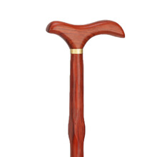 雅轩斋 红木老人拐杖防滑老年人拄手棍鸡翅木拐扙实木质手杖木头拐棍捌杖 B款红花梨 身高150-155