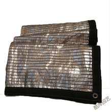 阳光房隔热遮阳网阳台防晒网铝箔网遮阳网阳台屋顶庭院楼顶75% 2X5