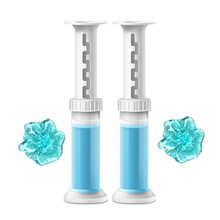 洁厕灵马桶凝胶清香型8朵小花厕所清洁剂蓝泡泡洁厕宝除臭去异味 海洋味组合装    加发马桶提