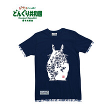 橡子共和国【上海会展】T恤龙猫剪纸风 宫崎骏动漫周边短袖衣服 黑色(XL码)4990593283255