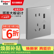 罗格朗（LEGRAND）开关插座逸景系列深砂银色86型面板清单报价 10A五孔usb接口 插座