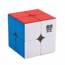 魔域文化 威龙WRM2020三3阶磁力魔方威魄2二阶傲速4四阶月晓EDM比赛专业竞速拧益智玩具 威魄 WRM-二阶 半亮六色（磁力版） 送2号油