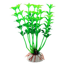 鱼缸造景装饰仿真假水草花草植物柔软塑料小号水族箱懒人布景摆件 CX24绿色-高11CM