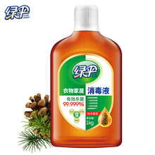 绿伞 衣物家居消毒液1kg 松木香型家居衣物除菌液 家用杀菌与洗衣液配合使用