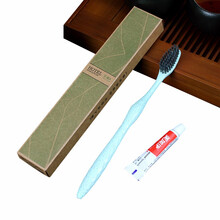 邦亿客精品民宿客房用品主题酒店一次性洗漱套装宾馆六七件套公司旅馆定制 牙具B（10个） 梧桐叶系列