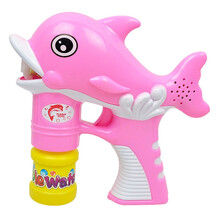 吹泡泡机抖音网红泡泡水液枪器戏水玩具儿童生日礼物 粉色小海豚泡泡枪