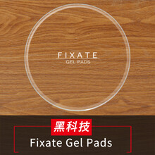 Fixate汽车防滑垫仪表台 车载防滑垫车用圆形小号耐高温手机车内香水摆件垫硅胶 @透明圆形/一套3片装