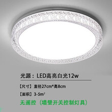 led吸顶灯圆形卧室灯现代简约客厅灯过道走廊卫生间厨房阳台灯具 特价款 限购1个 鸟巢27cm白光12w