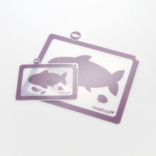 Mastrad分类菜板2件套 功能分类海鲜蔬菜菜板（大小号） 紫色（F23105）