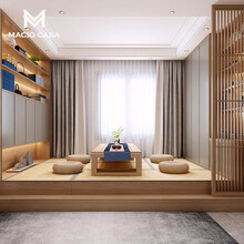 玛格日式榻榻米书房空间定制 榻榻米床衣柜收纳柜一体定做 小户型 定制预付金