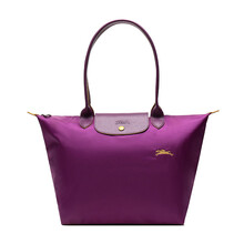 珑骧 LONGCHAMP 女士Le Pliage Club系列织物长柄可折叠手提单肩包购物袋饺子包紫罗兰色大号 1899 619 P21