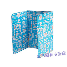 天然气煤气灶铝箔挡油板隔热板厨房炒菜隔油板家用灶台防溅油挡板 蓝色餐具84*39cm