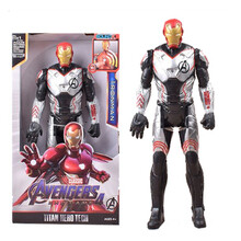声光版可动复仇者联盟3蜘蛛侠绿巨人美国队长钢铁侠玩具人偶礼物 钢铁侠（新版）