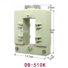 铜排开合式电流互感器开口式 BH0.66开启式方形交流高精度计量0.2 DB-510K 零点 5 2000A/5A
