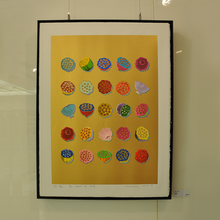 金色的心手工丝网版画-gogoodgoods 构得 卡其色