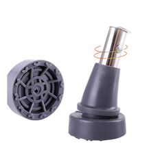 耐磨拐棍胶头 防滑拐杖头 脚垫  腋下拐杖配件 牛筋拐头 腋下拐杖用22MM 灰色一对