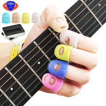 伯尔修斯 吉他指套 弹吉他护手指套左手防痛硅胶护指甲按弦止痛 保护指垫尤克里里初学者男女生配件 【拍下打折】两中两小（正常，颜色备注）+送五个+礼