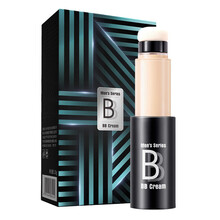 bb霜隔离霜男用专用遮瑕保湿遮痘印遮黑眼圈初学者懒人素颜霜气垫自然色小麦色持久不脱妆防水防汗学生职场 气垫棒BB霜20g(小麦色)