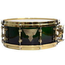 TZZ军鼓 枫木腔美产鼓皮小军鼓 演出级军鼓 考级用架子鼓军鼓 绿色渐变